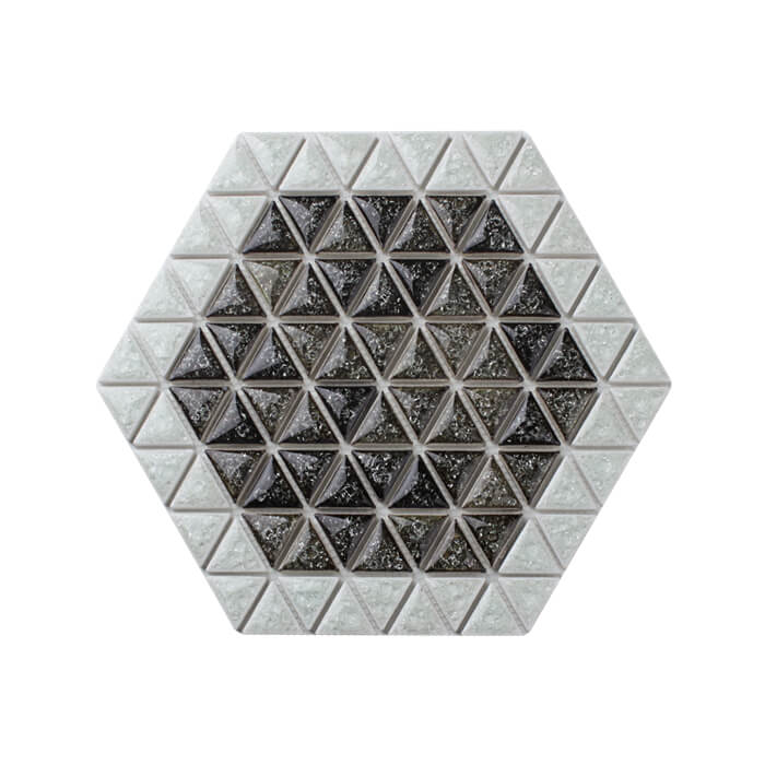 ice crackle finish hexagon tile backsplash kitchen bedroom bathroom.jpg