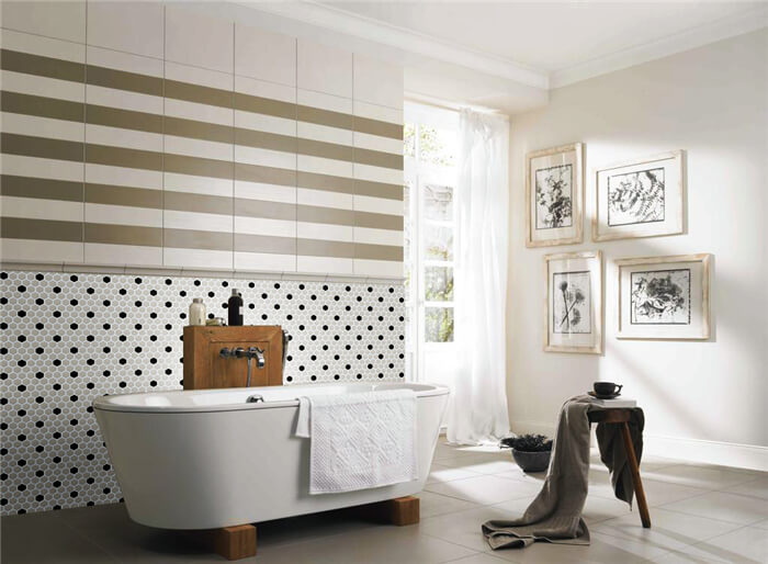 full body ceramic tiles black and beige hexagon shaped bathroom wall decorative tile.jpg