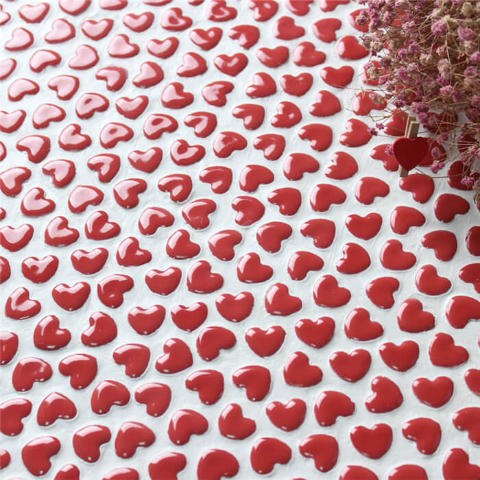 glossy red heart shape mosaic wall tile.jpg