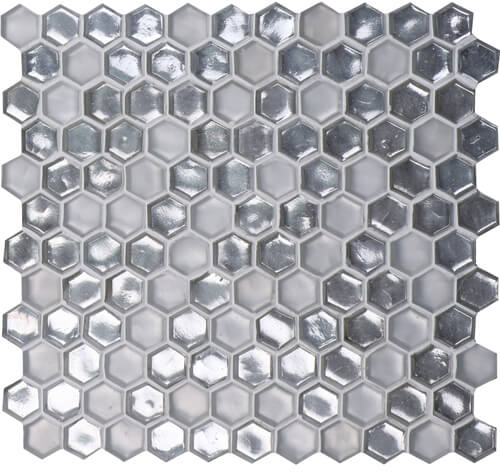 silvery mixed crystal white hexagon glass mosaic tile.jpg