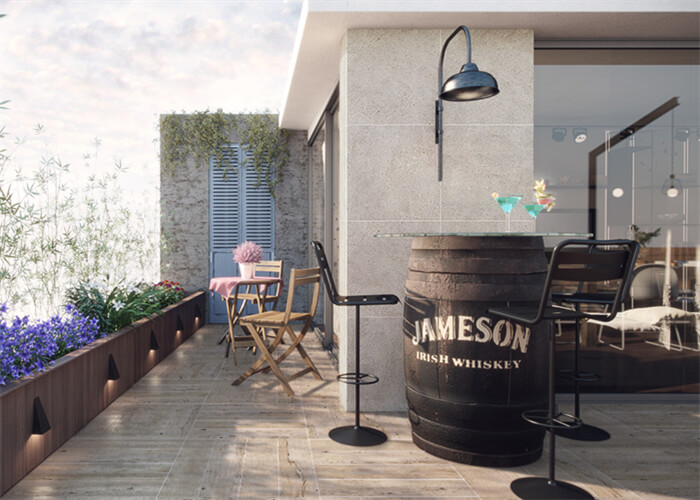 balcony using light color wood effect porcelain tile on floor.jpg