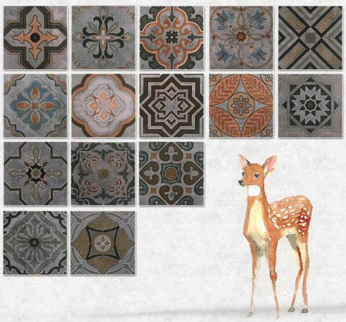 various floral decorative tile for victorian style series.jpg