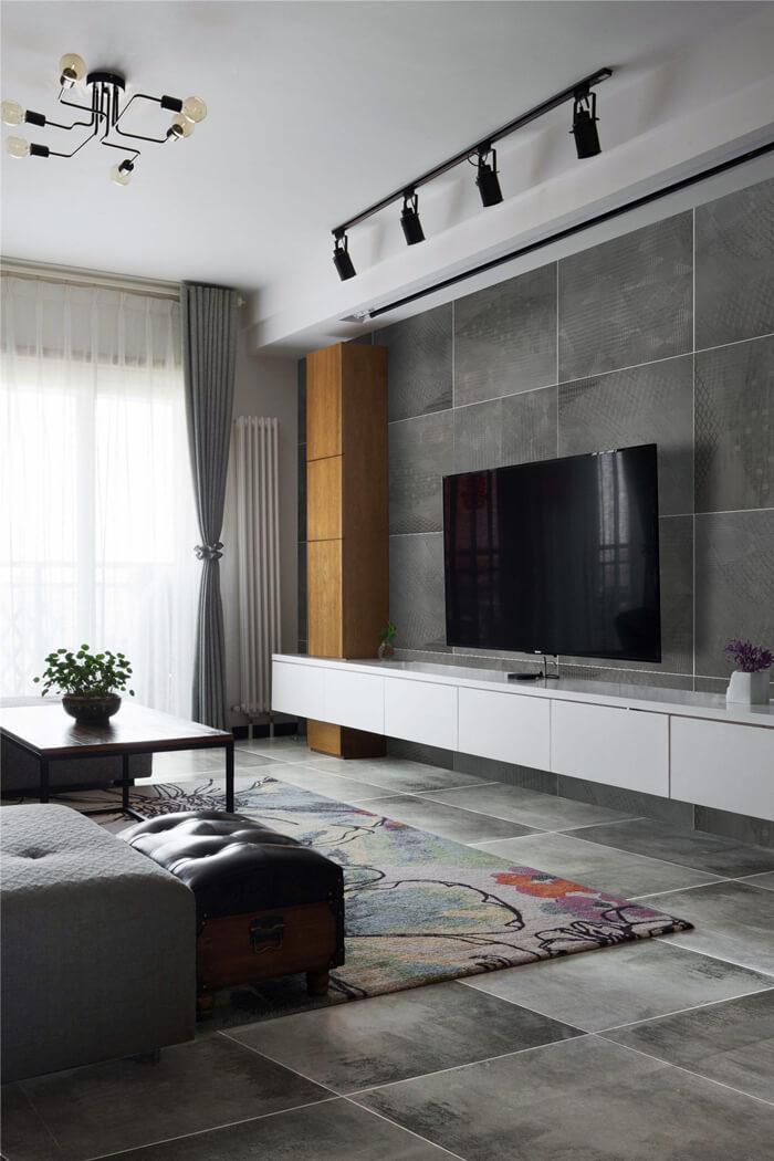 industrial style cement look porcelain tile for TV wall design.jpg