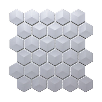 CZM304D_3d hexgaon porcelain mosaic tile.jpg
