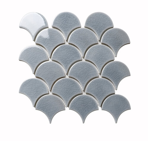 delicate grey color moroccan fan shape tile.jpg