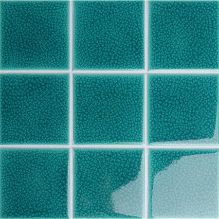 100x100mm green ceramic heavy crackle pool tile CTB704X.jpg