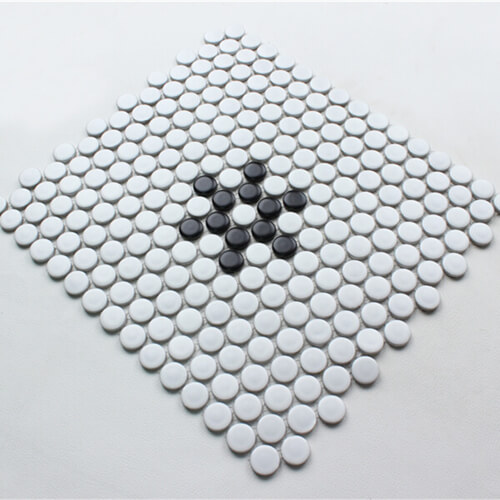 19mm black white mini round mosaic designs CZM039B.jpg