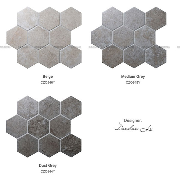 optionals of cement hexagon tiles