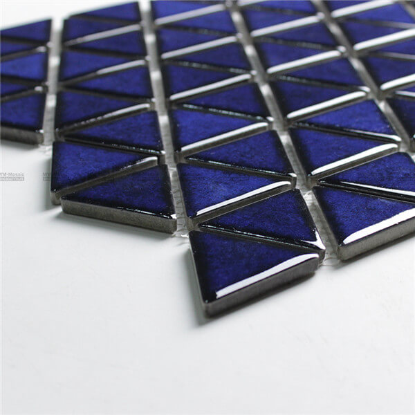 Delicate Glossy Glazed Surface 2-inch Triangle Mosaic CZO657A