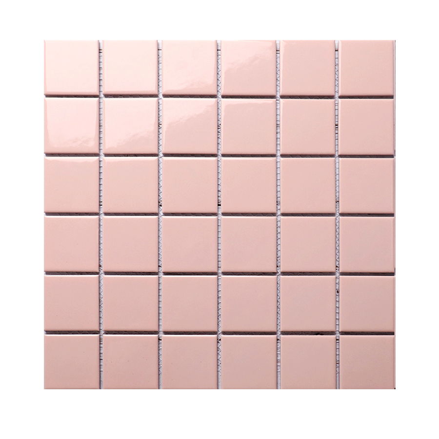 48mm pink porcelain mosaic tile