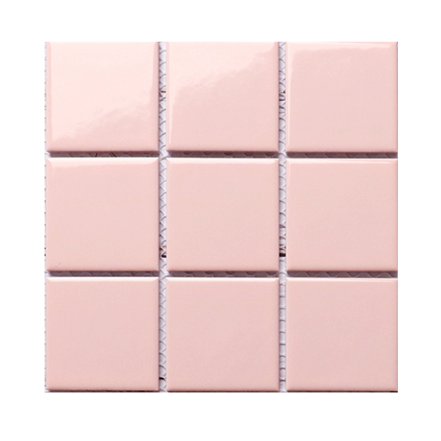 97mm pink mosaic tiles