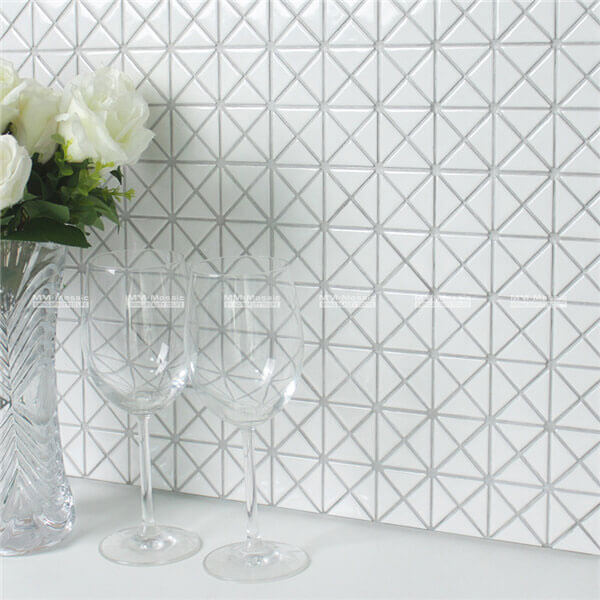 Small Size White Triangle Mosaics