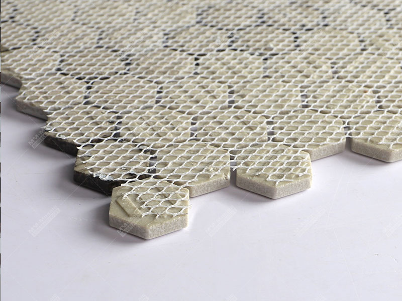 back mesh design for tile
