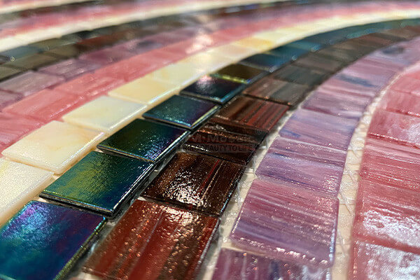 hot melt glass mosaic for sale