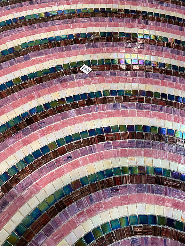 rainbow pattern mosaic artwork