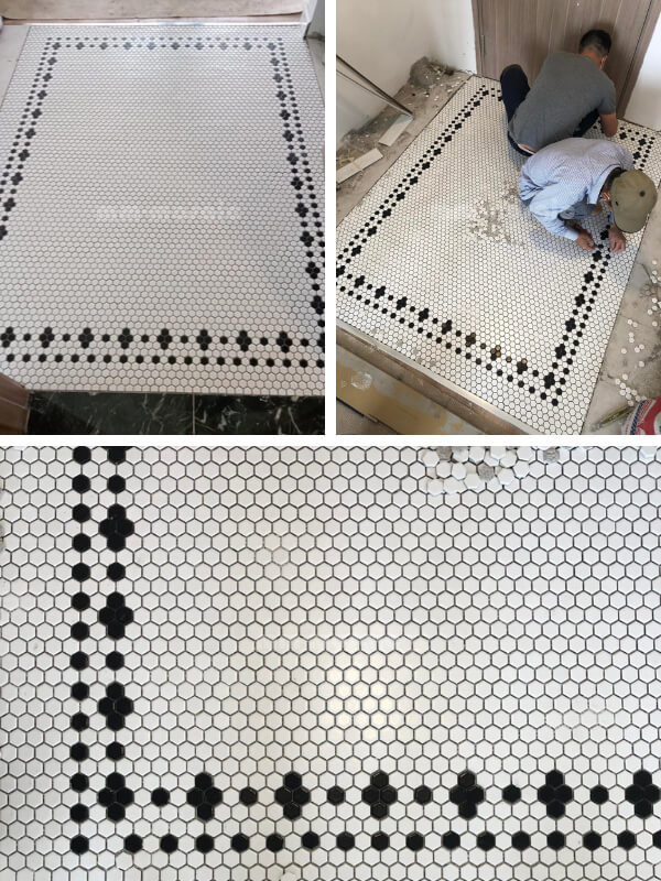 hexagon pattern floor