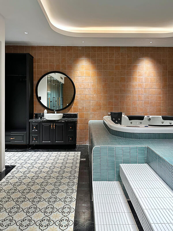 mosaic tile bathroom