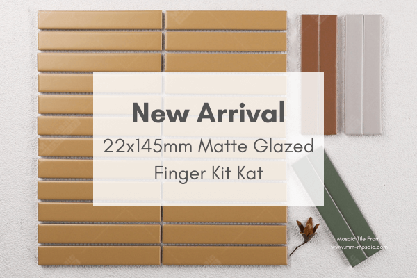 22x145mm matte glazed finger kit kat mosaic tile collection