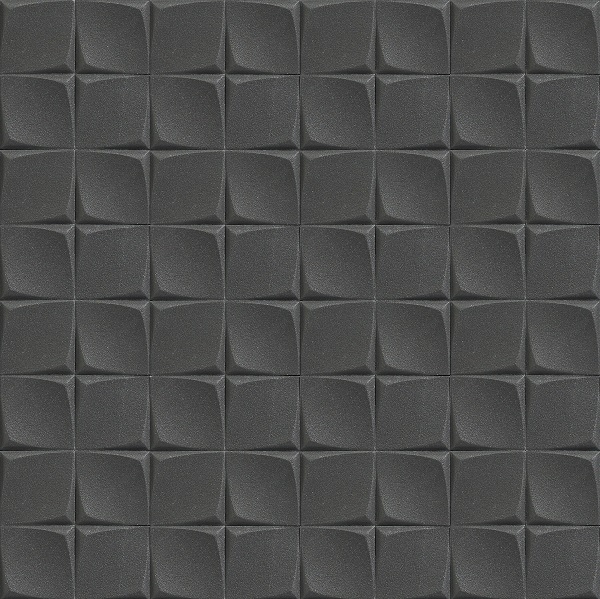 Frosted Surface 3D Textured Square Mosaic ZMA1103 Black.jpg