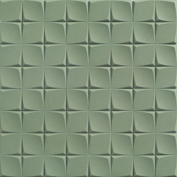 Frosted Surface 3D Textured Square Mosaic ZMA1703 Swamp Green.jpg