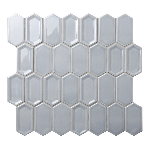 Wholesale Foshan Factory Concave Porcelain Picket Shape Hexagon Sheet ...