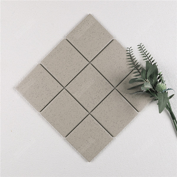 Wholesale 4x4 Inch Unglazed Full Body Ceramic White Speckle Square ...